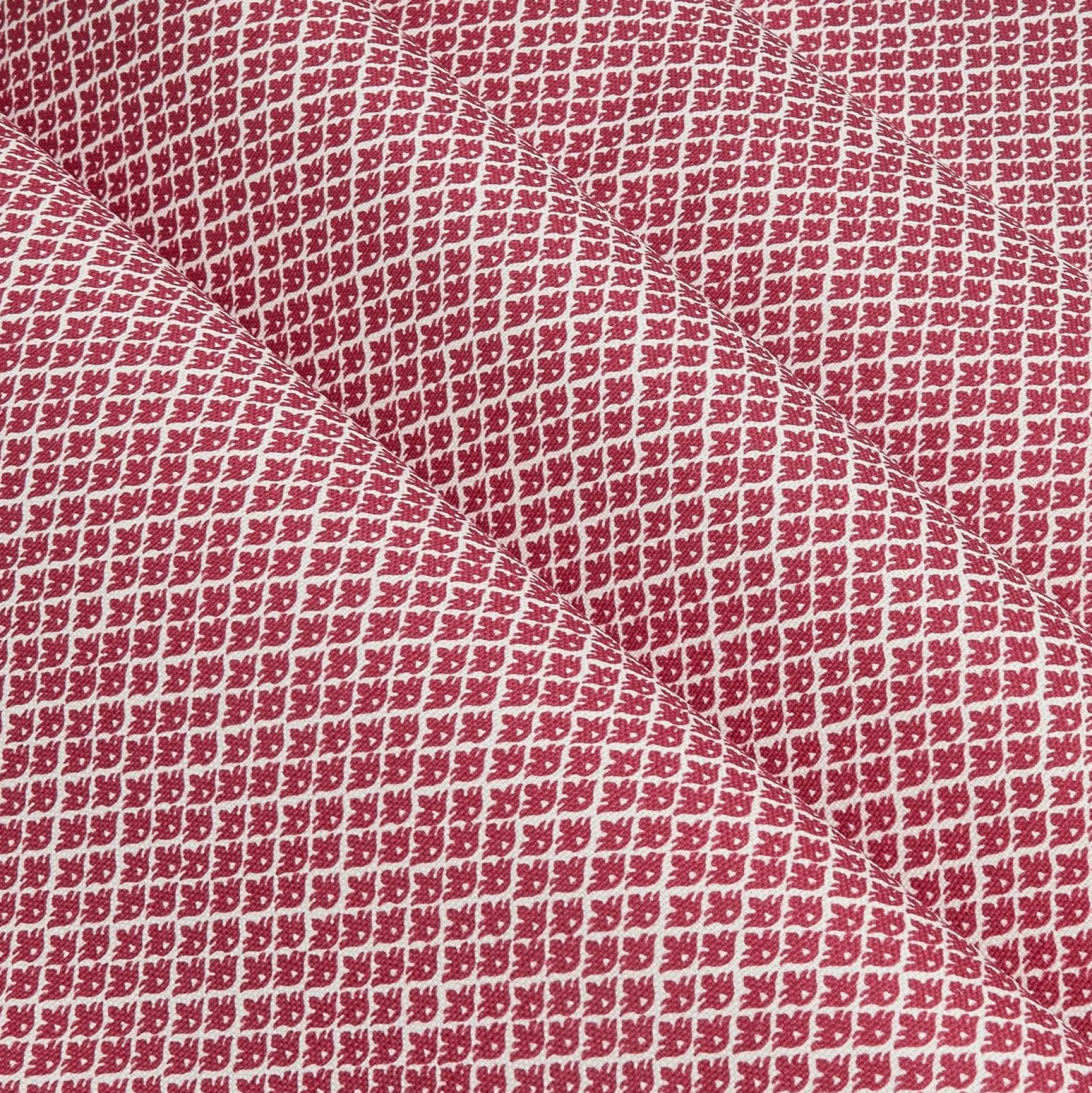 New Mrs. Alice Raspberry Pink Lotus Flower Fabric