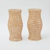 Online Mrs. Alice Rattan Hurricane Lantern (Pair)