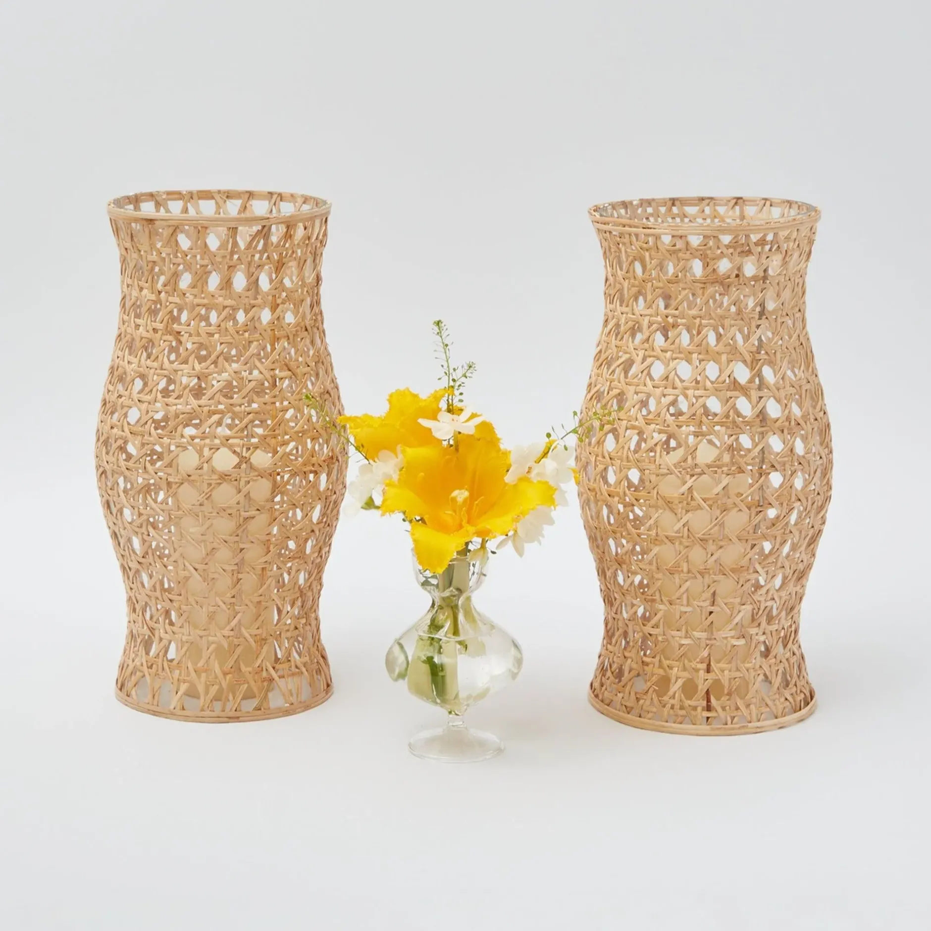 Online Mrs. Alice Rattan Hurricane Lantern (Pair)