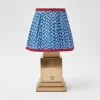 Discount Mrs. Alice Rechargeable Lamp With Blue Lotus Lampshade