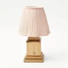 Sale Mrs. Alice Rechargeable Lamp With Pink Lotus Lampshade