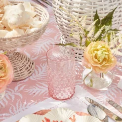 New Mrs. Alice Rose Pink Hobnail Glasses (Set Of 6)