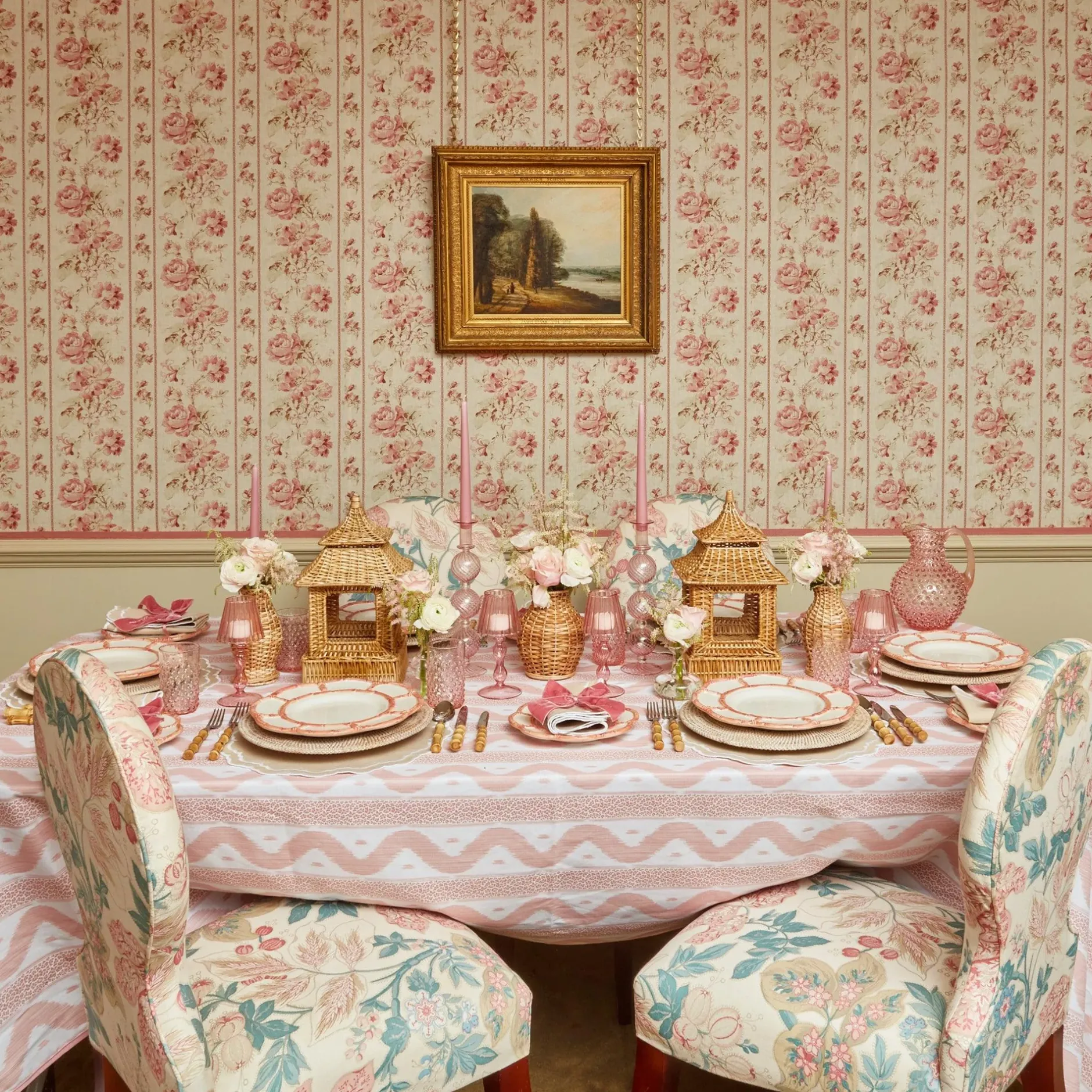 Clearance Mrs. Alice Rose Pink Hobnail Jug