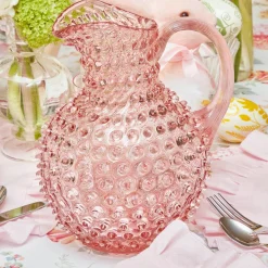 Clearance Mrs. Alice Rose Pink Hobnail Jug