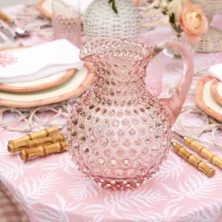 Clearance Mrs. Alice Rose Pink Hobnail Jug