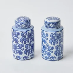 Best Mrs. Alice Round Chinoiserie Ginger Jars (Pair)