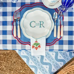 Clearance Mrs. Alice Royal Blue Gingham Tablecloth