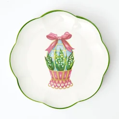 Mrs. Alice Scalloped Easter Dinner & Starter Plate (Set Of 8)