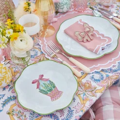Sale Mrs. Alice Scalloped Easter Dinner & Starter Plate (Set Of 8)