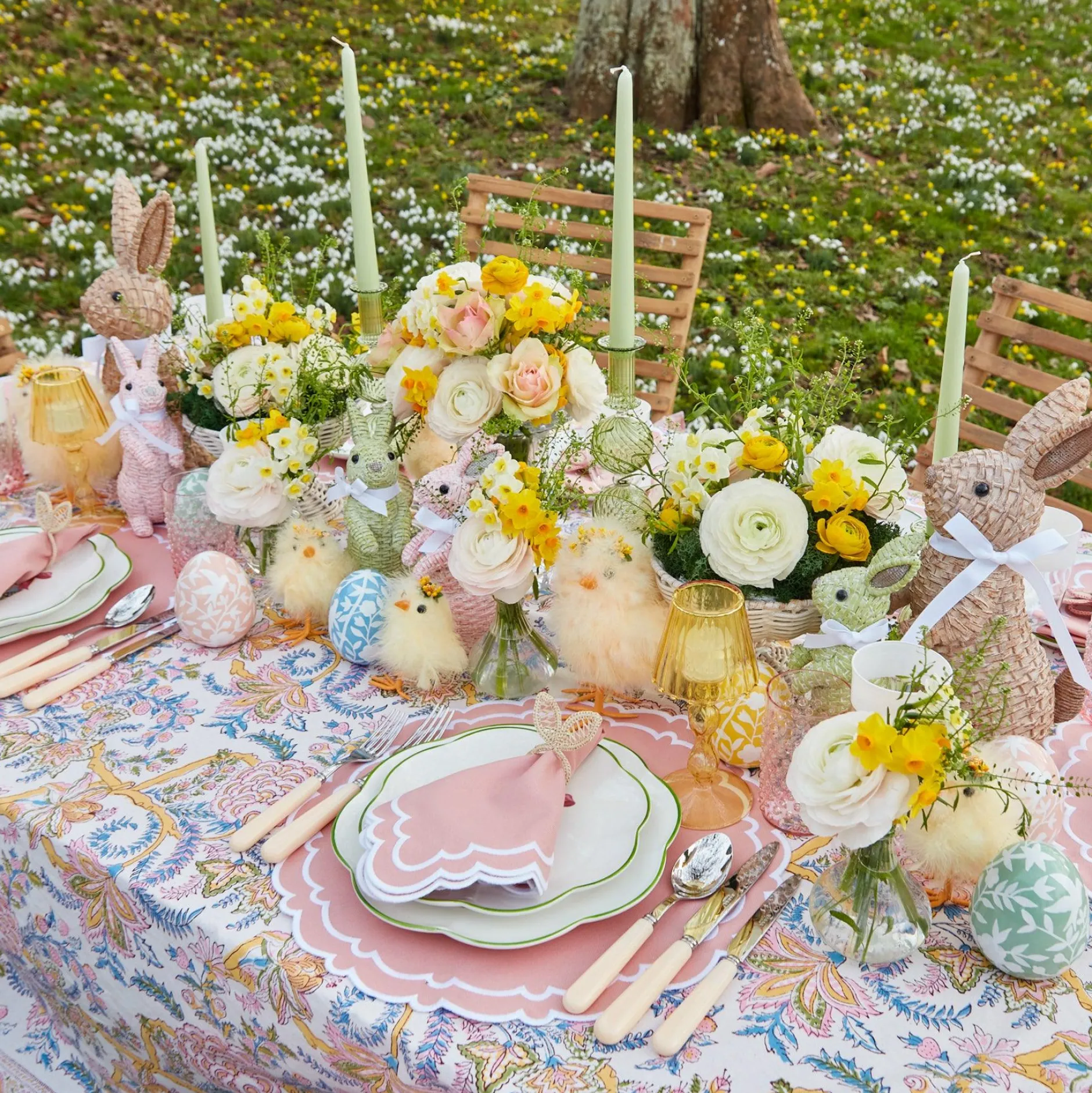 New Mrs. Alice Scalloped Easter Starter Plate