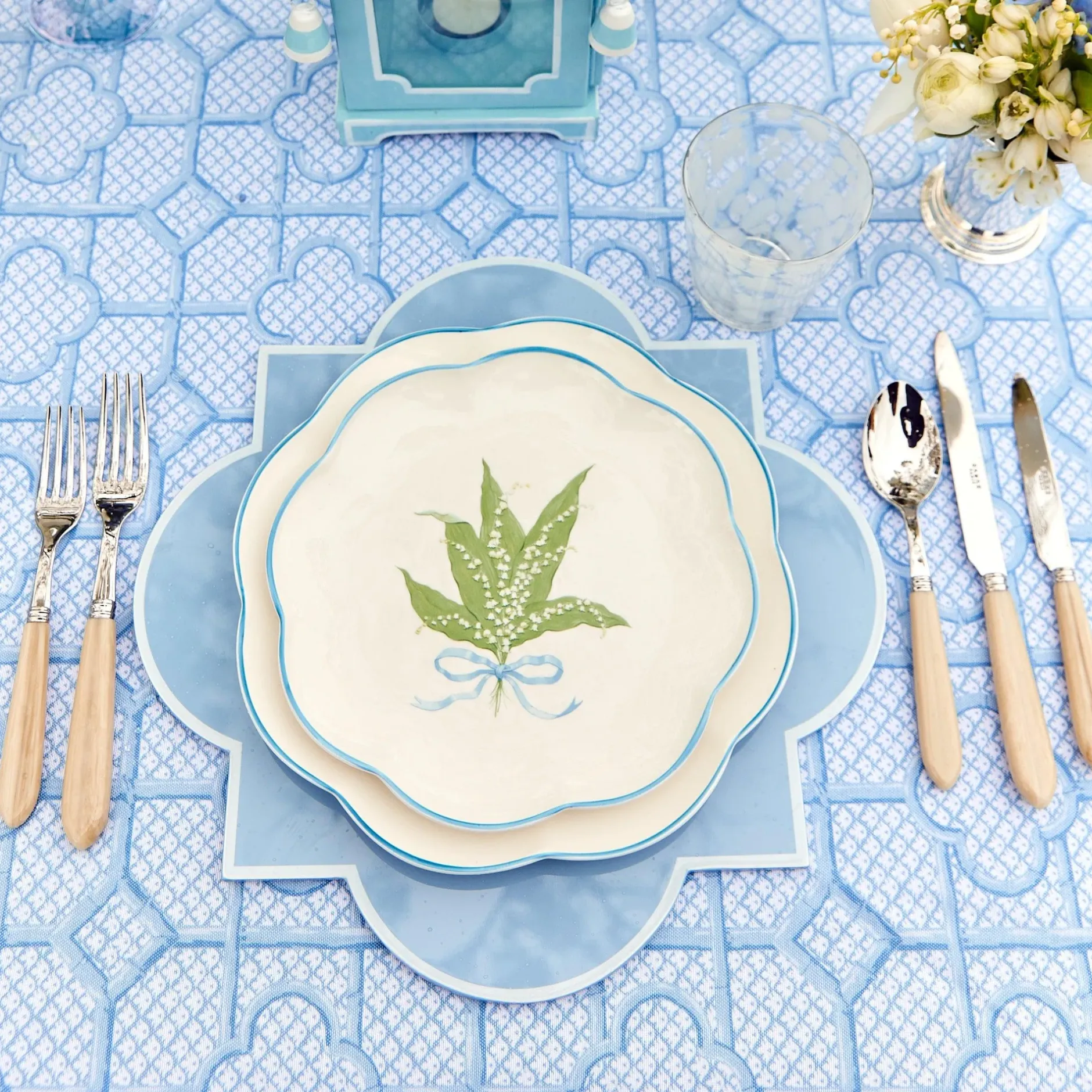 Online Mrs. Alice Scalloped Lily Of The Valley Starter Plate (Set Of 4)