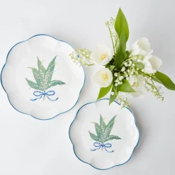 Sale Mrs. Alice Scalloped Lily Of The Valley Dinner Plate