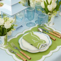 Mrs. Alice Scalloped Lily Of The Valley Starter Plate (Set Of 4)