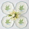 Clearance Mrs. Alice Scalloped Lily Of The Valley Dinner Plate (Set Of 4)