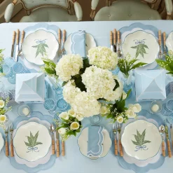 Clearance Mrs. Alice Scalloped Lily Of The Valley Dinner Plate (Set Of 4)