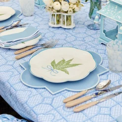 Clearance Mrs. Alice Scalloped Lily Of The Valley Dinner Plate (Set Of 4)