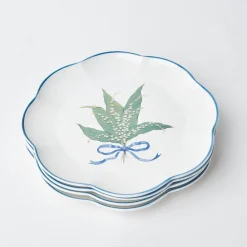 Hot Mrs. Alice Scalloped Lily Of The Valley Starter Plate