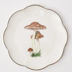 Hot Mrs. Alice Scalloped Mushroom Dinner Plate (Set Of 4)