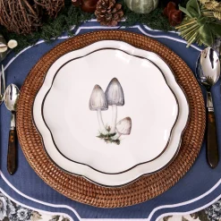 Clearance Mrs. Alice Scalloped Mushroom Starter Plates (Set Of 4)