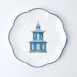 Online Mrs. Alice Scalloped Pagoda Dinner Plate