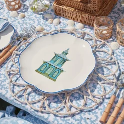 Online Mrs. Alice Scalloped Pagoda Dinner Plate