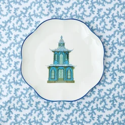 Online Mrs. Alice Scalloped Pagoda Dinner Plate