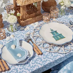 Online Mrs. Alice Scalloped Pagoda Dinner Plate