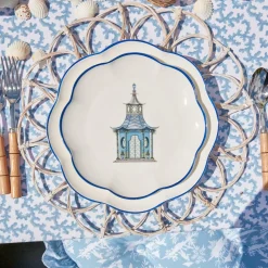 Hot Mrs. Alice Scalloped Pagoda Starter Plate (Set Of 4)