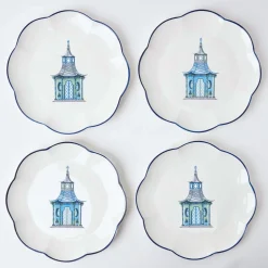 Discount Mrs. Alice Scalloped Pagoda Starter Plate (Set Of 4)