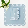 Hot Mrs. Alice Serena Applique Blue Napkins (Set Of 4)