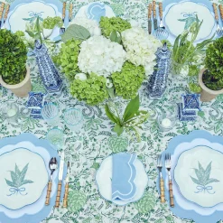 Hot Mrs. Alice Serena Applique Blue Napkins (Set Of 4)