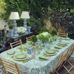 Clearance Mrs. Alice Serena Applique Green Napkins (Set Of 4)