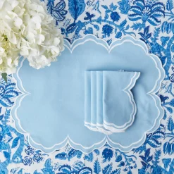 New Mrs. Alice Serena Cornflower Blue Napkins (Set Of 4)