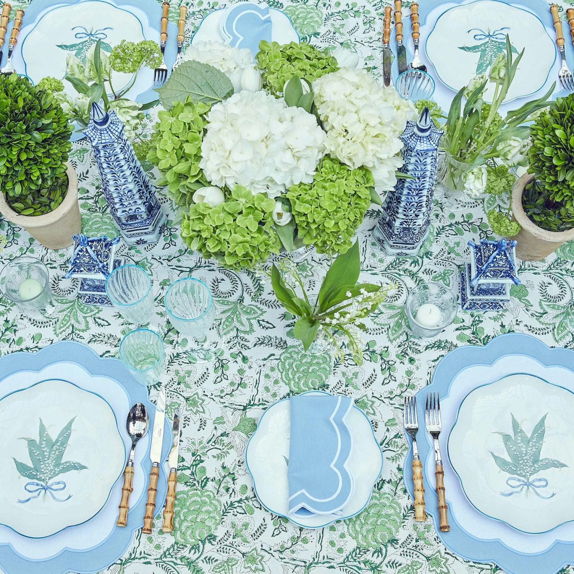 New Mrs. Alice Serena Green Tablecloth