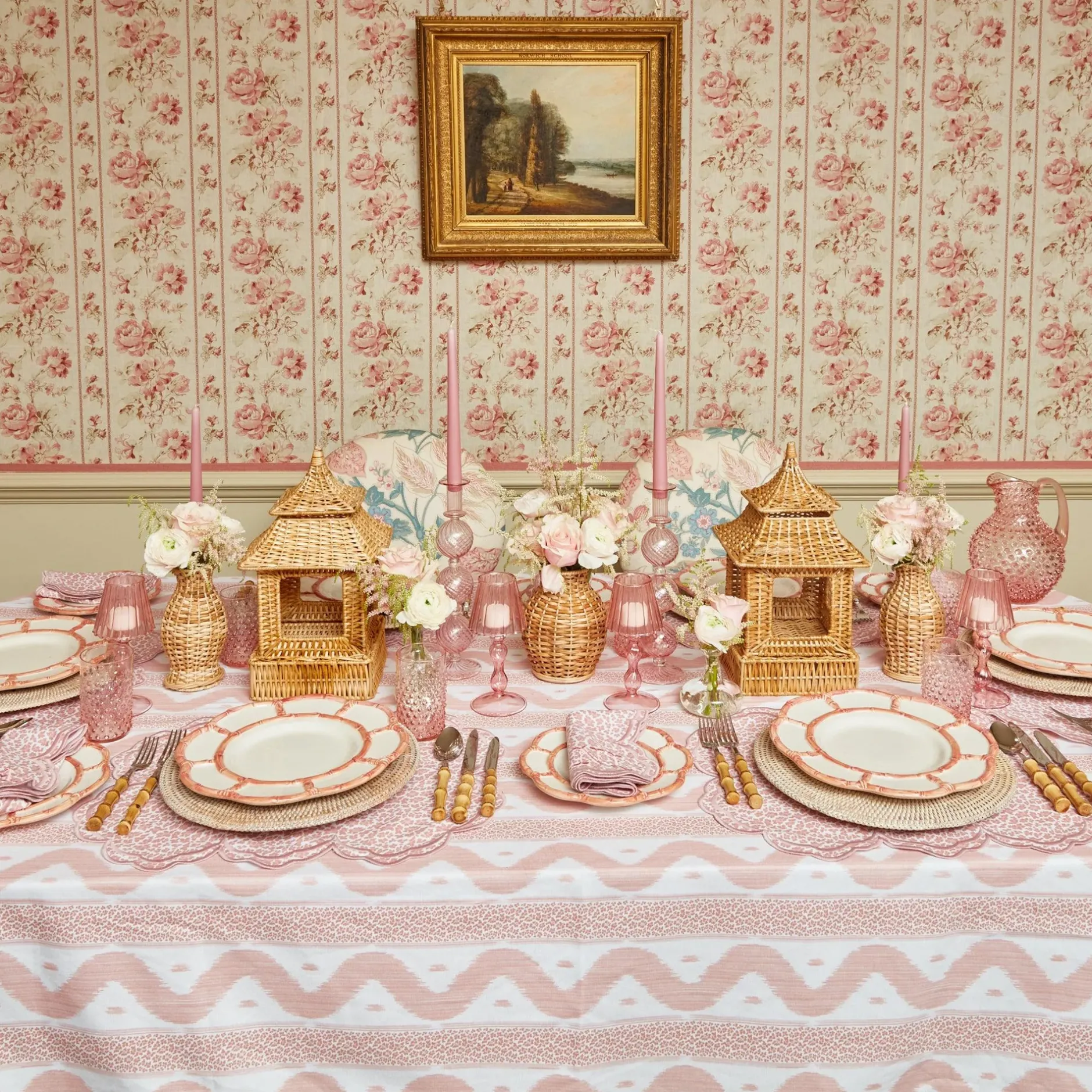Sale Mrs. Alice Serena Pink Leopard Napkins (Set Of 4)