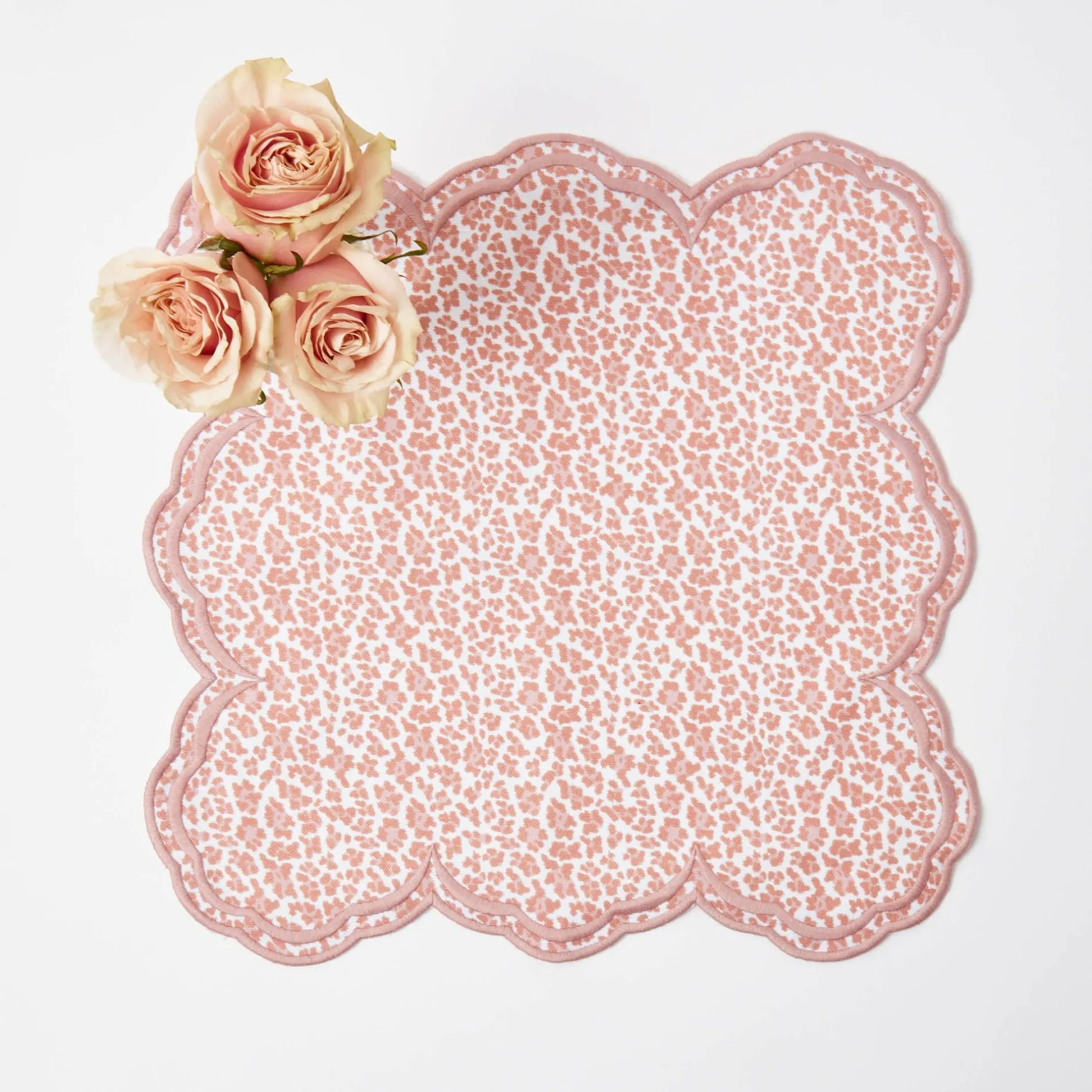 Sale Mrs. Alice Serena Pink Leopard Napkins (Set Of 4)