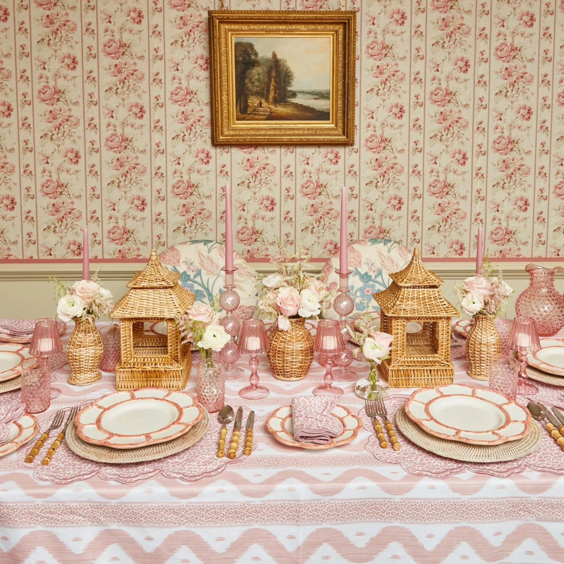 Sale Mrs. Alice Serena Pink Leopard Napkins (Set Of 4)