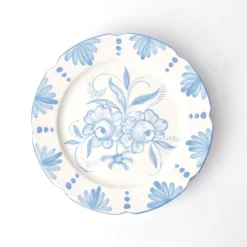 New Mrs. Alice Seville Blue Gardenia Dinner Plate (Set Of 4)