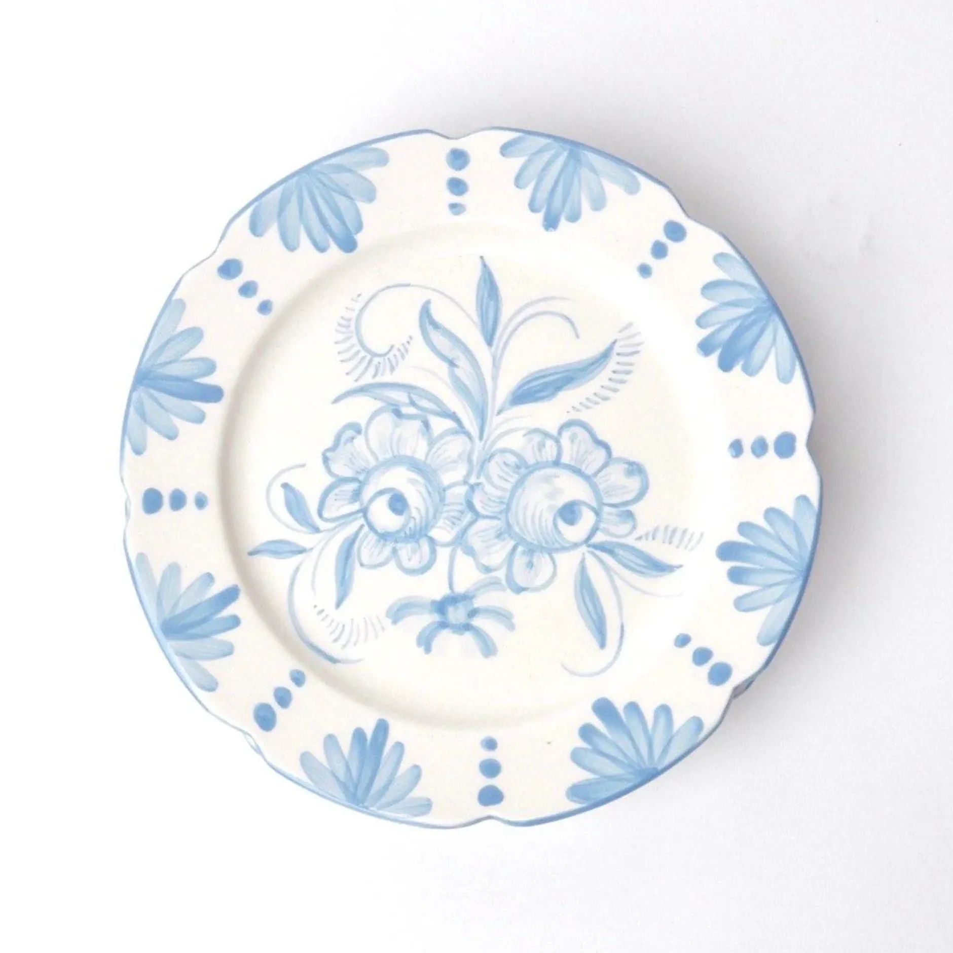 New Mrs. Alice Seville Blue Gardenia Dinner Plate (Set Of 4)