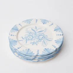 New Mrs. Alice Seville Blue Gardenia Dinner Plate (Set Of 4)