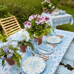 New Mrs. Alice Seville Blue Gardenia Dinner Plate