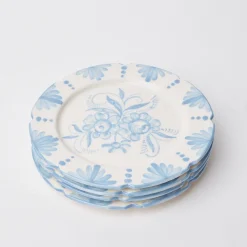 New Mrs. Alice Seville Blue Gardenia Dinner Plate