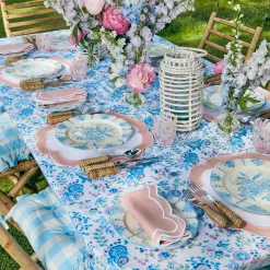 New Mrs. Alice Seville Blue Gardenia Dinner Plate