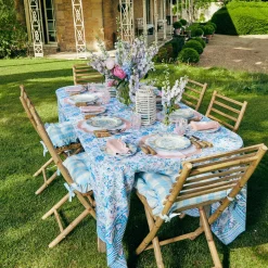 New Mrs. Alice Seville Blue Gardenia Dinner Plate