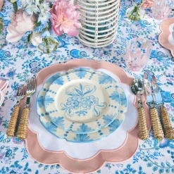 New Mrs. Alice Seville Blue Gardenia Dinner Plate