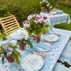 Online Mrs. Alice Seville Blue Gardenia Dinner Plate (Set Of 4)