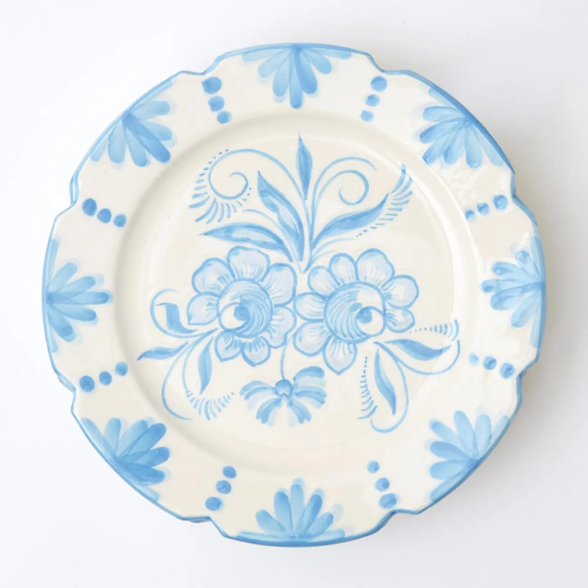 Best Mrs. Alice Seville Blue Gardenia Dinner Plate