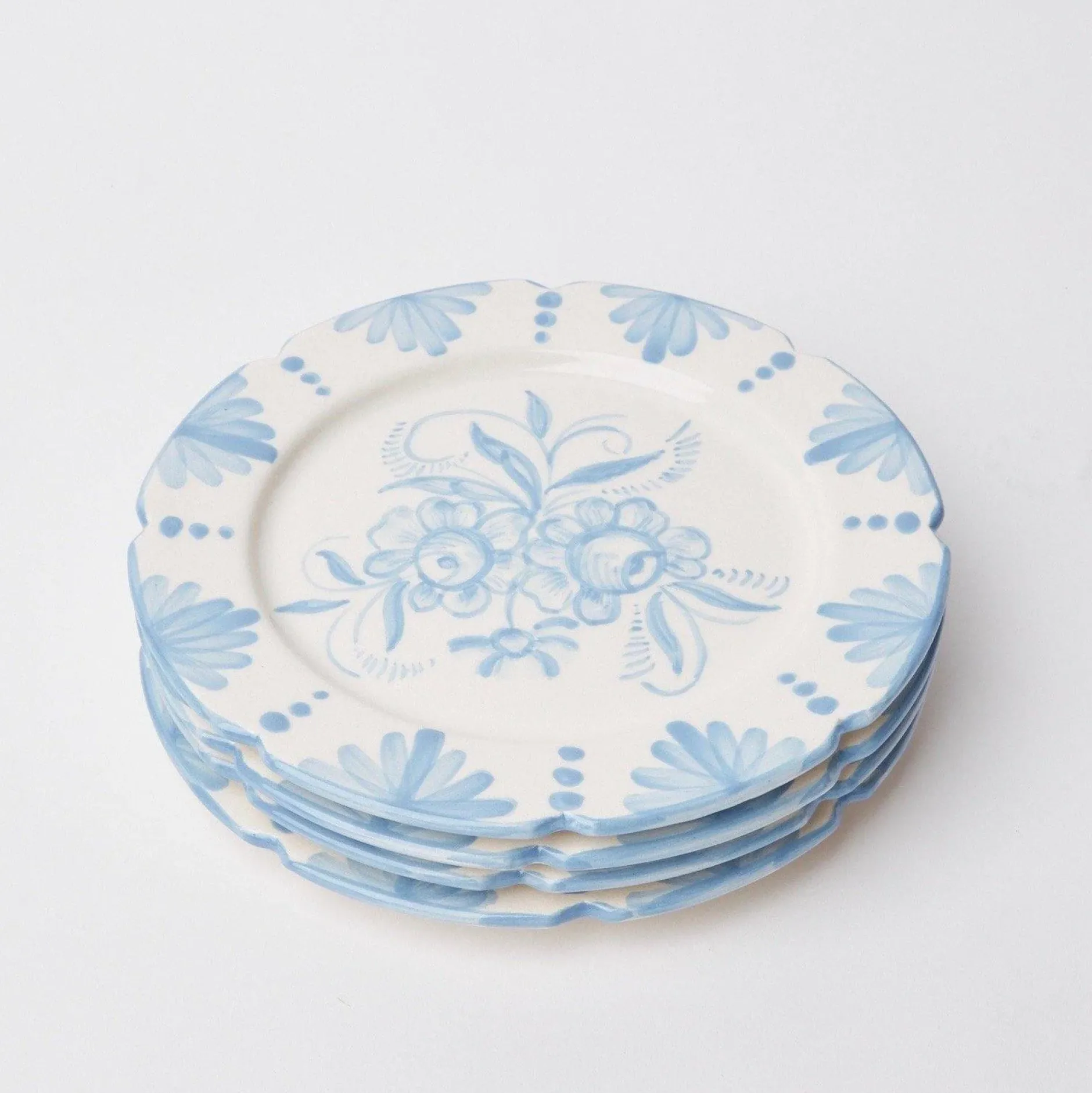 Best Mrs. Alice Seville Blue Gardenia Dinner Plate