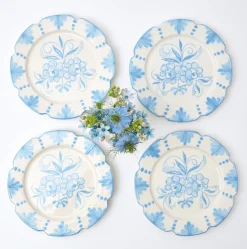 Online Mrs. Alice Seville Blue Gardenia Starter Plate (Set Of 4)
