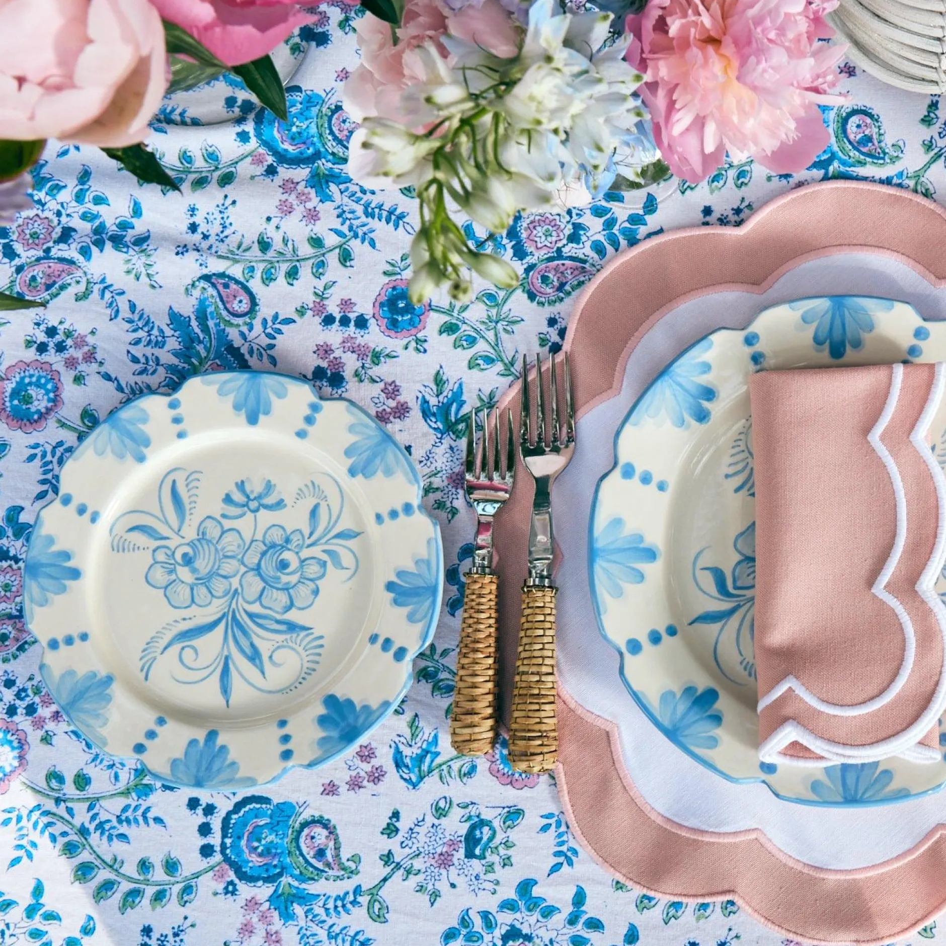 Best Mrs. Alice Seville Blue Gardenia Starter Plate (Set Of 4)